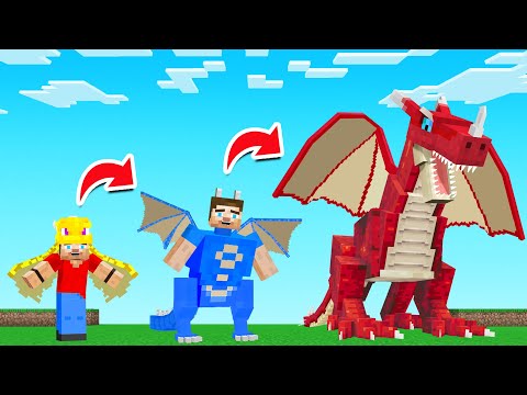 Evolving to GOD DRAGON in Minecraft!
