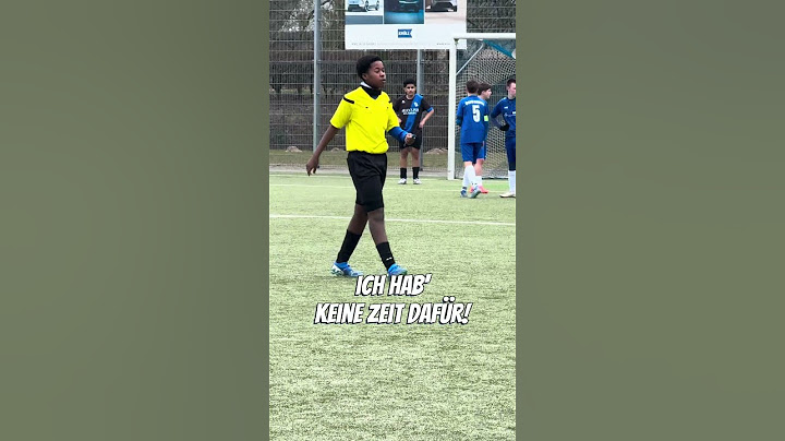 Schiedsrichter Aaron platzt der Kragen! Ansage von ihm!