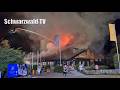 🔥🚒 Feuerwehr löscht Großbrand auf Campingplatz Bankenhof am Titisee in Hinterzarten [23.05.2026]