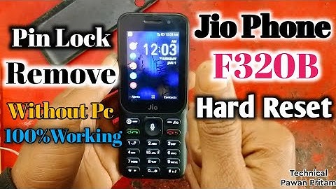 Jio f320b hard reset | jio f-320b pin lock hang on jio logo problem | jio f320b hard reset key 2022