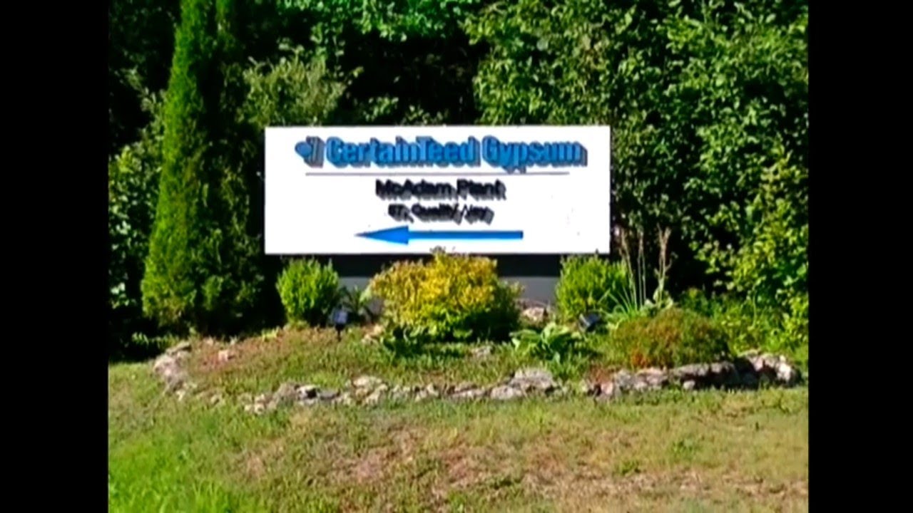 McAdam Gypsum Plant Shutdown August 26 2020