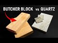 Butcher block vs quartz countertops  everything you need to know