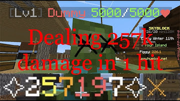 Dealing 257197 damage in one hit - Hypixel Skyblock