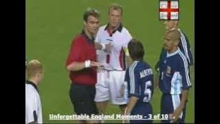 Beckham Red Card v Argentina 1998