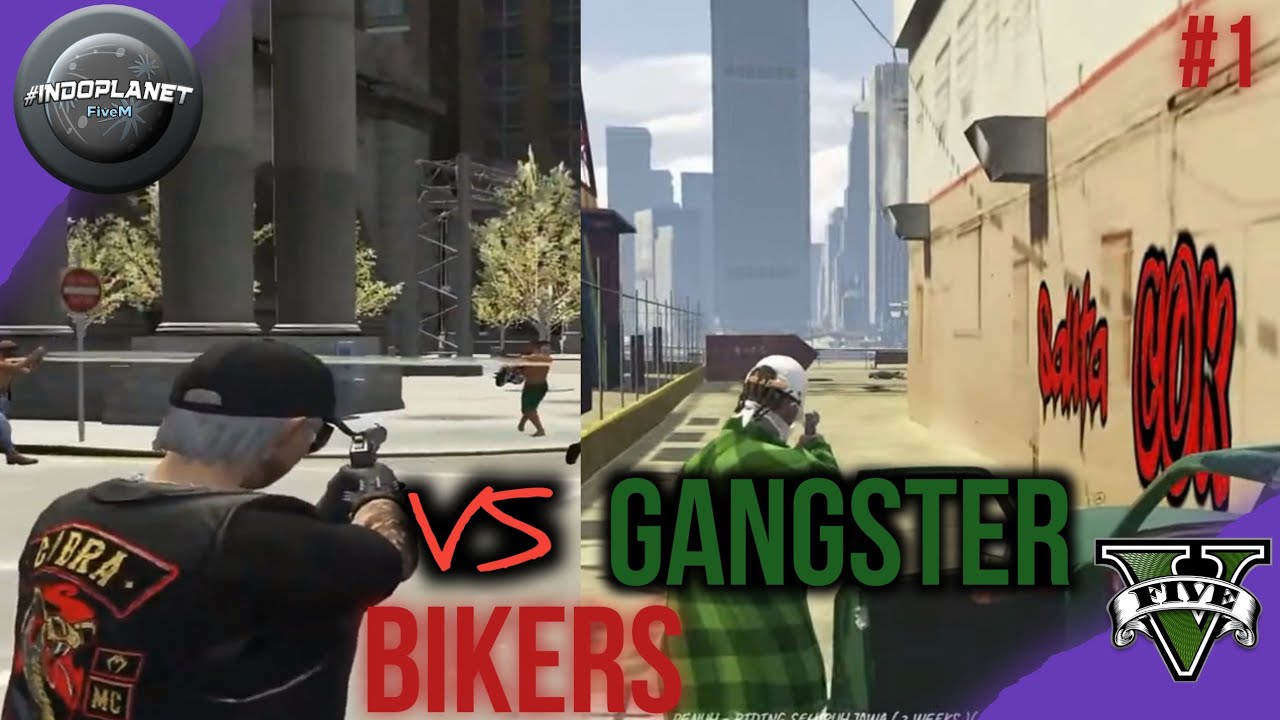 GANGSTER VS BIKERS | COBRA MC VS HEJOBOYS || GTA V ROLEPLAY 