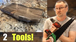 Building a Woodworking Project With Minimal Tools #woodworking