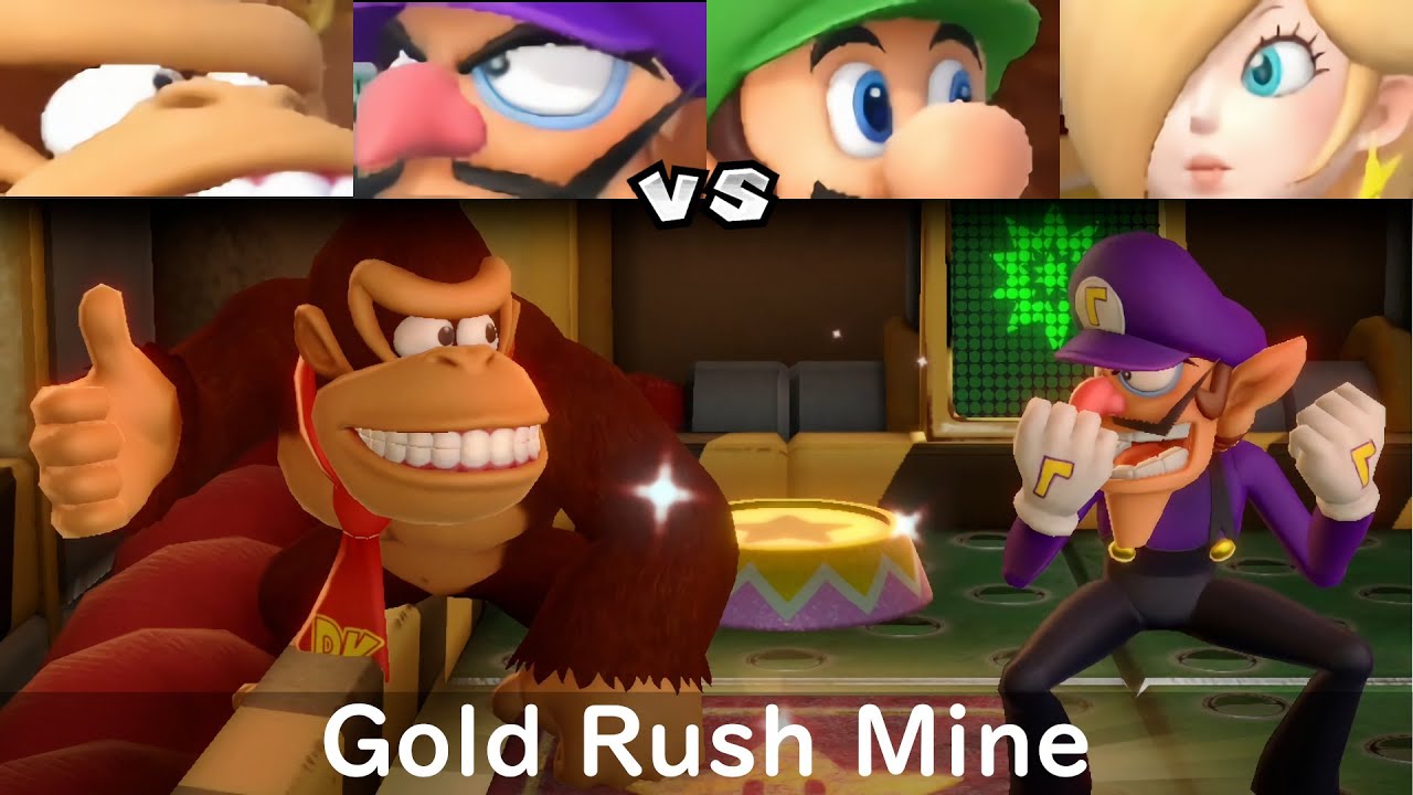 Super Mario Party - Get Over It - Waluigi and Rosalina vs Bosss Bowser and  Donkey Kong in 2023