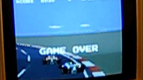 Namco Arcade PCB Pole Position 2 Attract Mode - On Test Bench