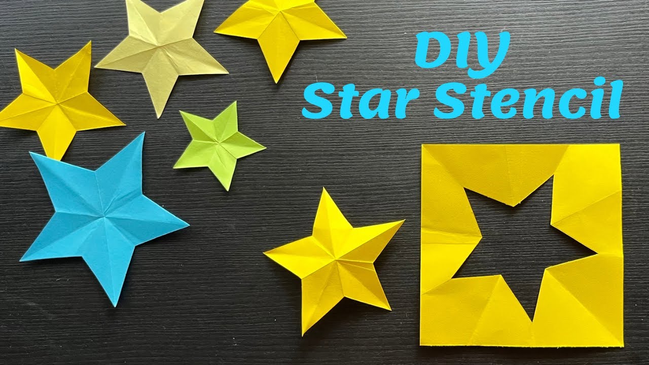 How to make a star stencil, How to cut a paper star