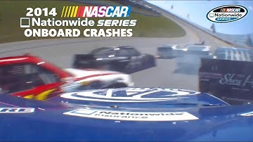 2014 NASCAR Nationwide Series Onboard Crashes