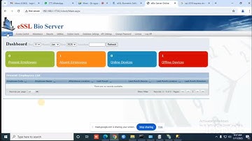 Essl eBio Server new Installation and Training by Essl