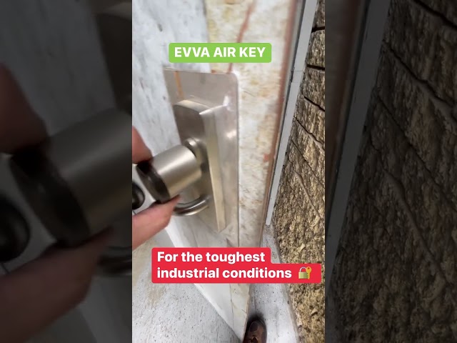 EVVA Air Key for the toughest commercial applications. No cabling required. #accesscontrolsystems