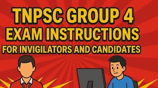 TNPSC GROUP 4 EXAM  NEW OMR SHEEET CANDIDATE INSTRUCTION  AND HALL DUTY INSTRUCTION IN TAMIL 2025