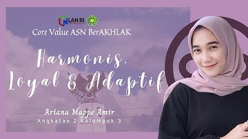 [Tugas Individu]  Video Resume Harmonis, Loyal & Akuntabel (Core Values ASN BerAKHLAK)