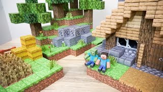 Magnetic Papercraft | Minecraft House