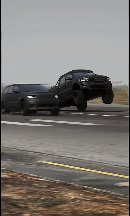 1500Hp Ram TRX Vs 1200Hp Jeep Trackhawk DRAG RACE!!!!