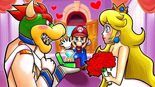 Mario Sad Story...Bowser and Peach Get Married? - Super Mario Bros Animation