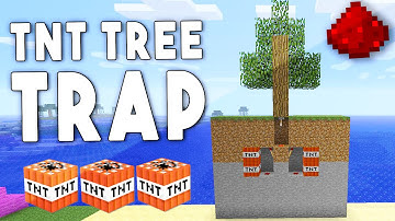 TNT TREE TRAP - Minecraft Redstone Tutorial