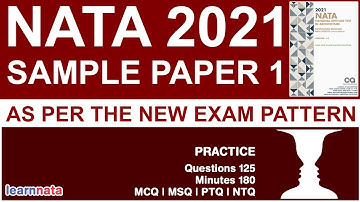 NATA 2021 : Sample Paper 1 as per New Pattern