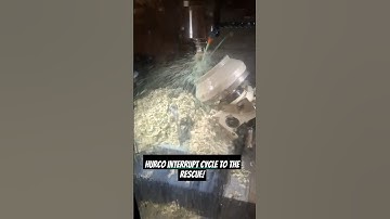 Hurco interrupt cycle in action! #machining #cnc #manufacturing #instamachinist #machinist #hurco