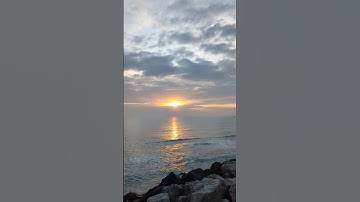 Ocean Sunrise Over Rocky Shore | Incredible Beauty 🌅