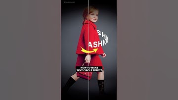 Photoshop tutorials : how to wrap text in a perfect circle around your subject #photoshop #tips #fyp