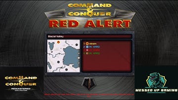 Command and Conquer Red Alert Remastered Skirmish Gameplay USSR– MAP: Glacial Valley 2