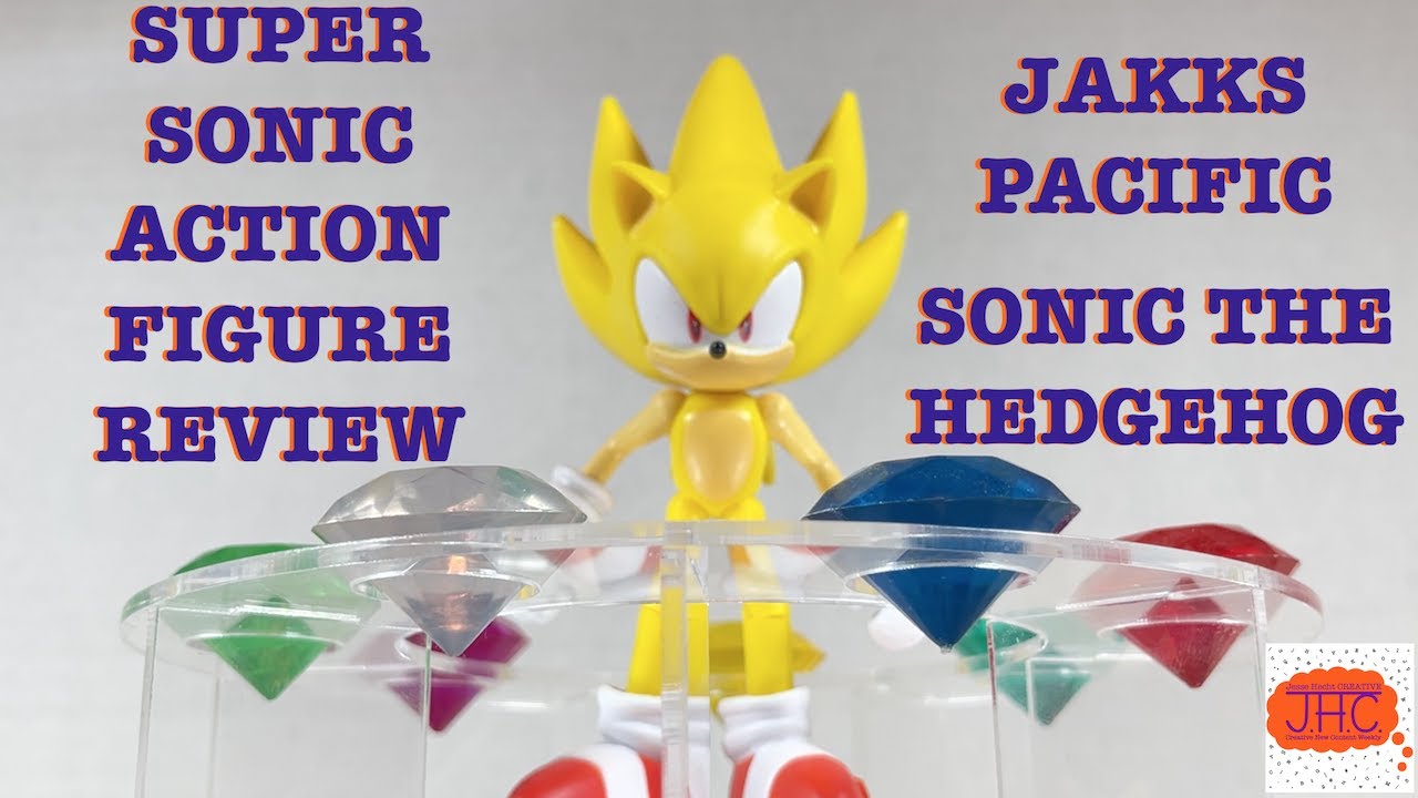  Sonic the Hedgehog 4” Super Sonic with Chaos Emerald