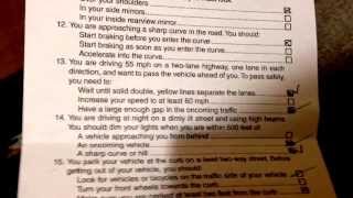 California dmv september 2013 written test