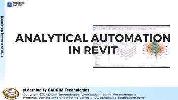 Analytical Automation in Revit Structure 2023 - CADCIM Technologies