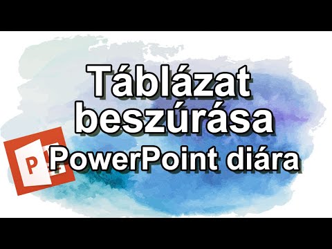 Videó: Táblázat Beszúrása A PowerPointba