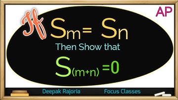 If the sum of m terms of an A.P. is the same as the sum of its n terms show that S(m+n)=0