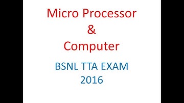 MicroProcessor & Computer Part  1