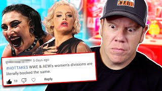 🔥No Difference Between AEW & WWE Women's Division?🔥 Reacting to Pro Wrestling HOT TAKES