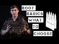 Basics of "tactical" boot selection and wear.