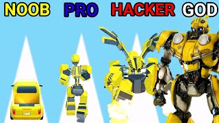NOOB vs PRO vs HACKER vs GOD in Transformers Run