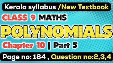 class 9 maths chapter 10 polynomials page 184 question 2 3 4 kerala syllabus scert part 5