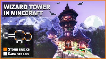 Minecraft: How to build a Wizard Tower | Tutorial