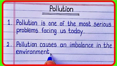 10 Lines On Pollution In English l Essay On Pollution I Pollution essay in english 10 lines