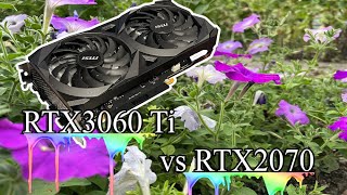 Msi ventus 2x 3060ti vs 2070 распаковка и тест в игровых бэнчмарках