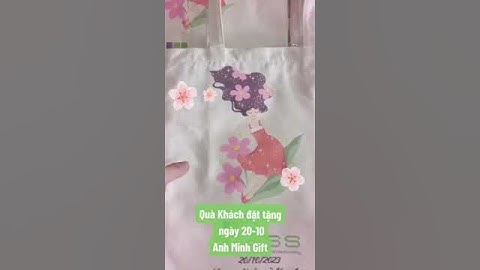 Túi vải canvas in cho khách làm quà tặng 20 10
