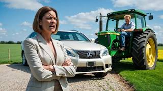 HOA Karen Blocked My Driveway With Her Car, My Tractor Flipped It Into the Ditch in 30 Seconds Flat