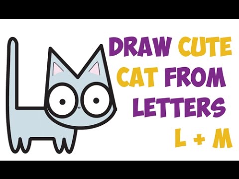 How to Draw a Cute Cat Easy Step by Step Drawing for Kids and ...