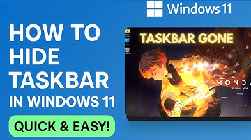How to Hide Taskbar in Windows 11 | Quick & Easy !