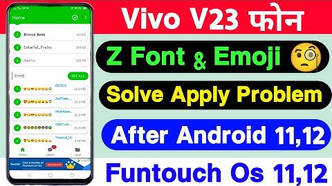 Vivo V23 Z Font Apply Problem Solve In Android 12 || How To Change Free Font In Vivo V23 Android 12