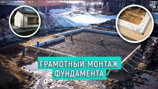 Строим финский дом из газобетона по проекту "Микея 1". Подготовка фундамента.