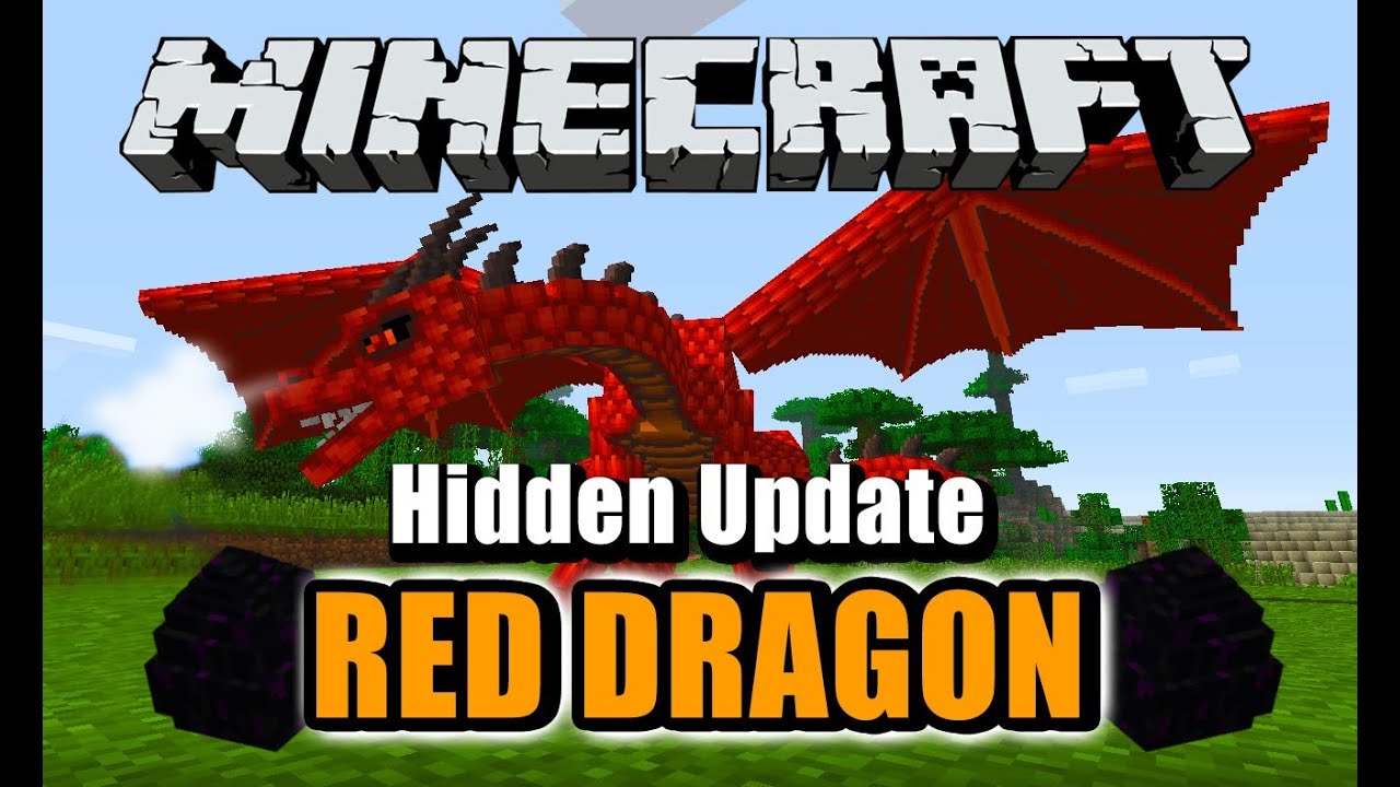 Minecraft Red Dragon Hidden Update - YouTube