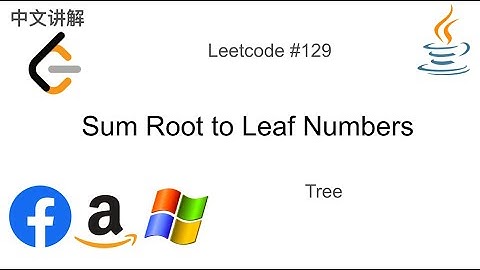 树的根到叶子节点的和 129. Sum Root to Leaf Numbers in Java