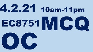 Optical communication MCQ | ec8751 mcq questions and answers | optical objectives | CHROME TECH