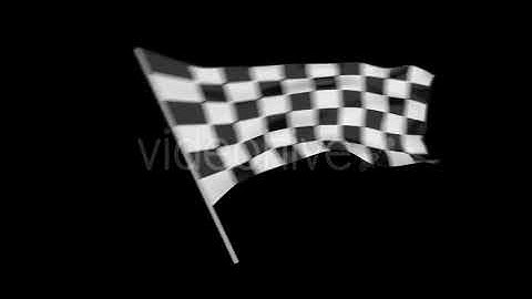 Checkered Racing Flag - motion graphics video